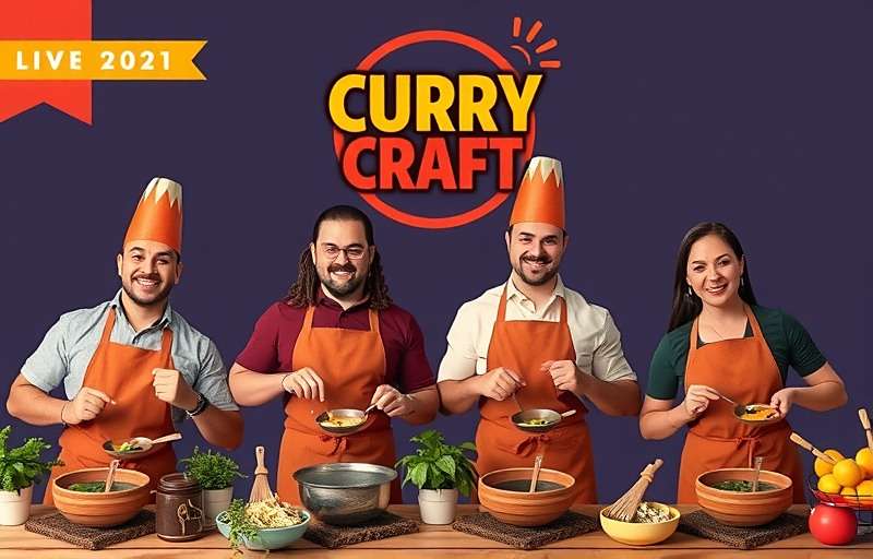 Curry Craft Community Tournaments Curry Craft community members participating in a virtual cooking tournament